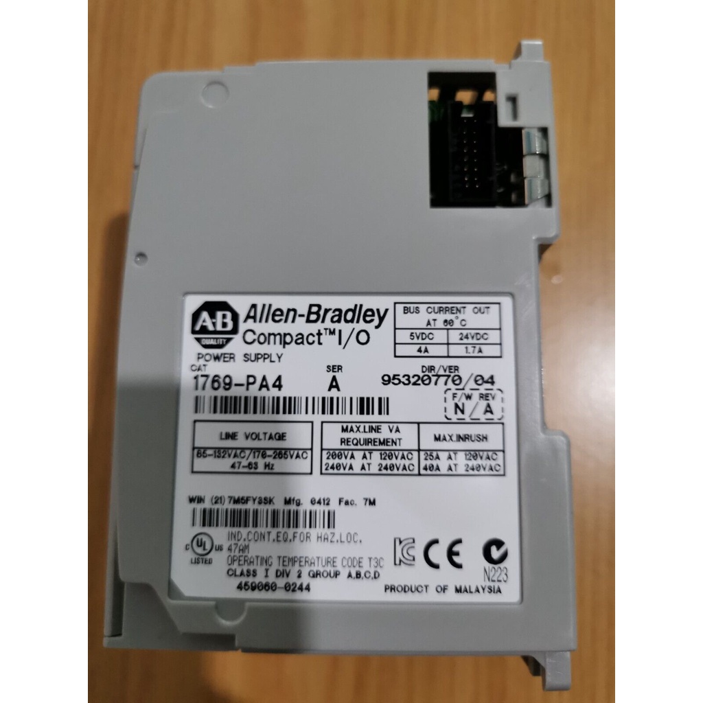New AB 1769-PA4 / A for CompactLogix Power Supply 120/240 VAC | Shopee