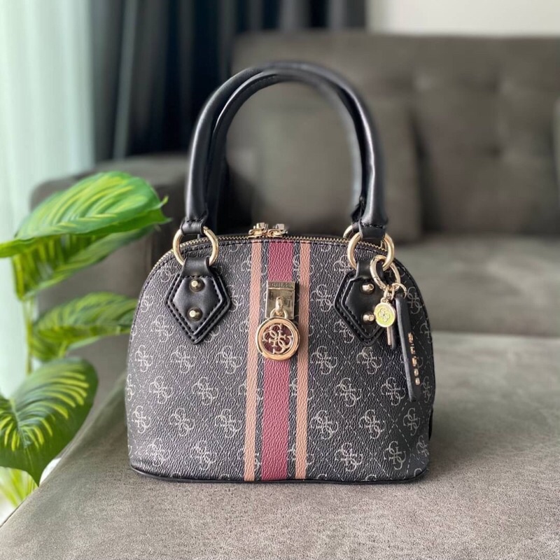 Guess Handbag Jensen Dome Satchel Shopee Thailand
