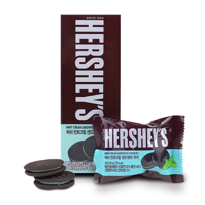 Hershey's Mint Cream Sandwich Cookies 100g Shopee Thailand