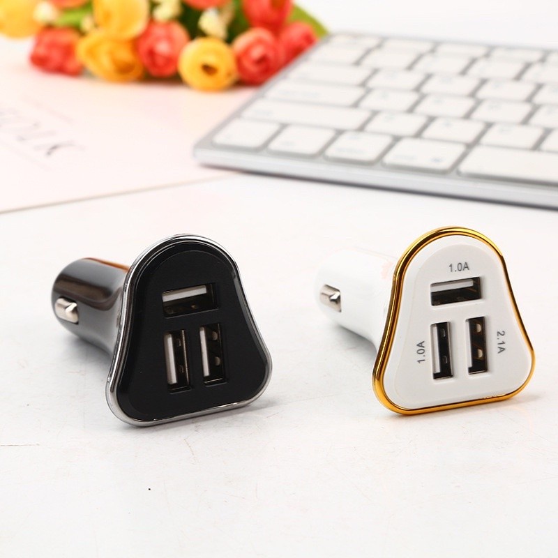 ที่ชาร์จในรถยนต์ Car Charger USB 3 port 5.1A ( แบบ 3 ช่อง ) Shopee Thailand