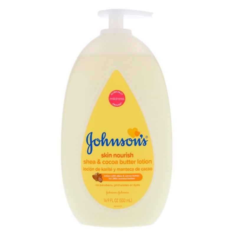 Johnson's baby lotion shea cocoa butter (500 ml) Shopee Thailand