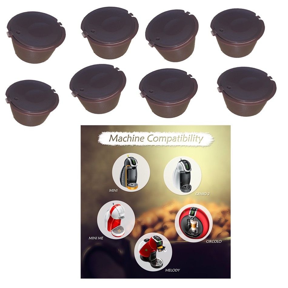 Capsule reuse แคปซูล รีฟิล Dolce Gusto Coffee ใช้ซ้ำ 50 ครั้ง ได้ 8
