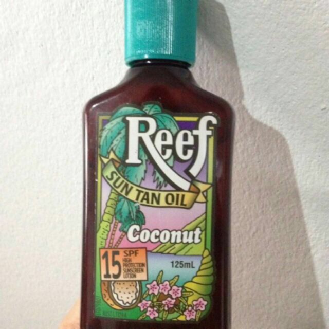 READ!! Reef Moisturizing Sun tan oil Coconut spf15 tanning ออยล์อาบแดด