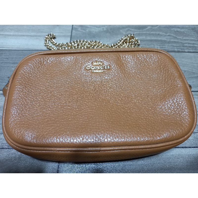 Coach pebble leather crossbody F72490 Shopee Thailand