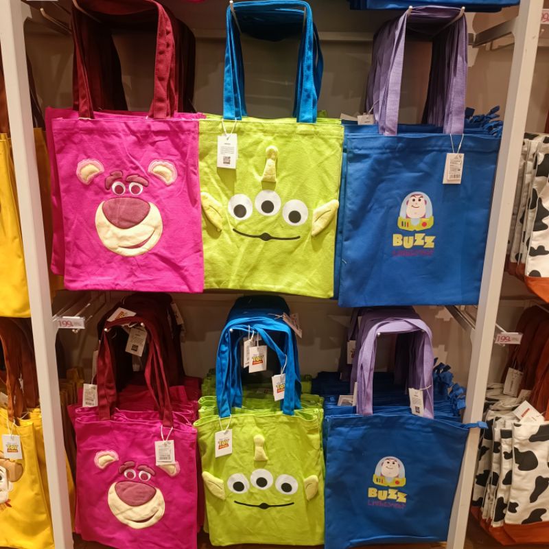 Miniso X Toy Story Collection ถุงผ้า ลิขสิทธิ์แท้ กระเป๋าสะพาย Shopee
