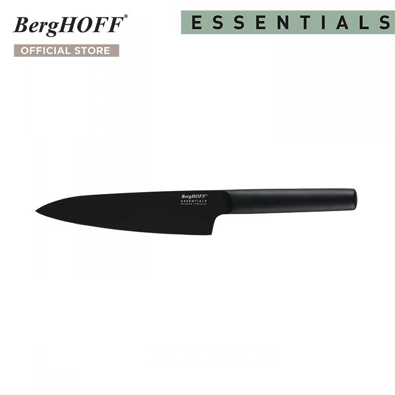 BergHOFF มีดเชฟสแตนเลส รุ่น EssentialKuro ทนทาน 19 ซม. สีดำ 1309189