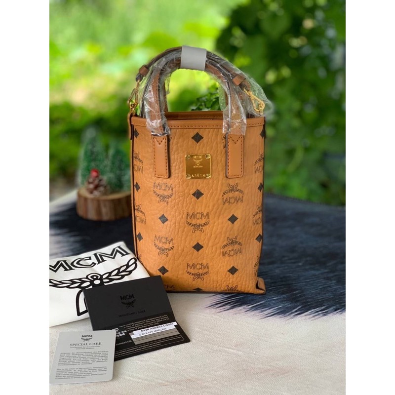 MCM ESSENTIAL CROSSBODY MINI TOTE BAG Shopee Thailand