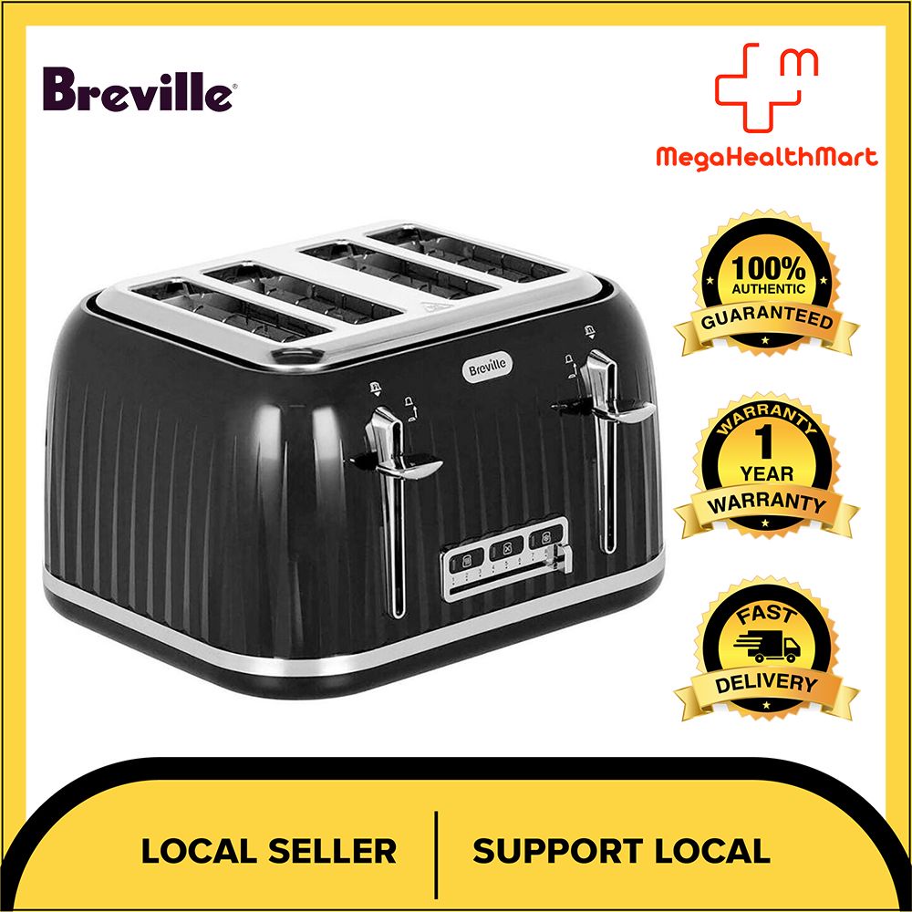 Breville VTT476 Impressions 4 Slice Toaster Black Shopee Thailand