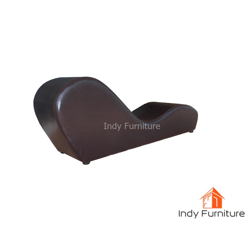 โซฟาคู่รัก รุ่น love sofa ขนาด 160x45x62 ซม. หุ้มหนังPu สีน้ำตาล