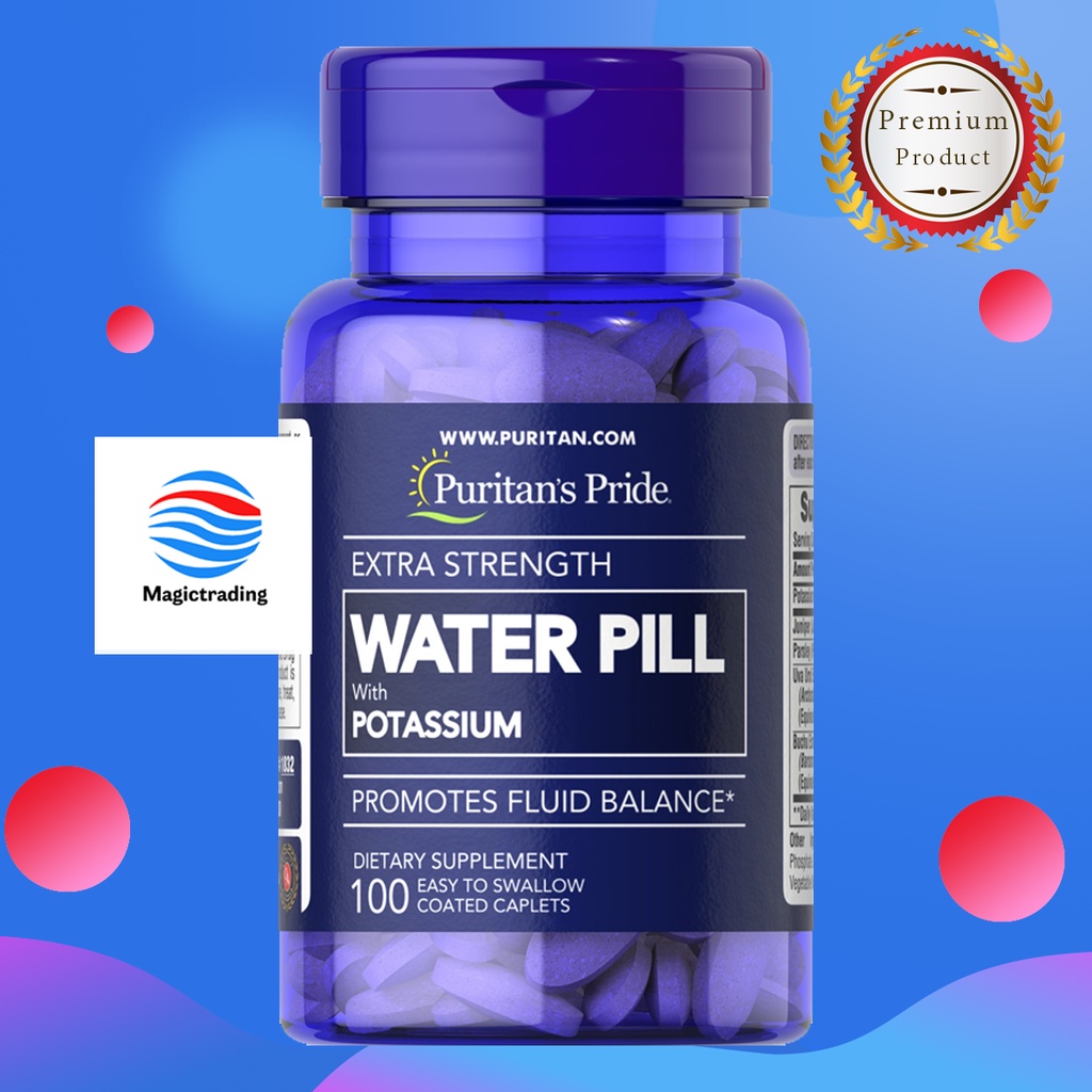 Puritan's Pride Extra Strength Water Pill / 100 Caplets Shopee Thailand