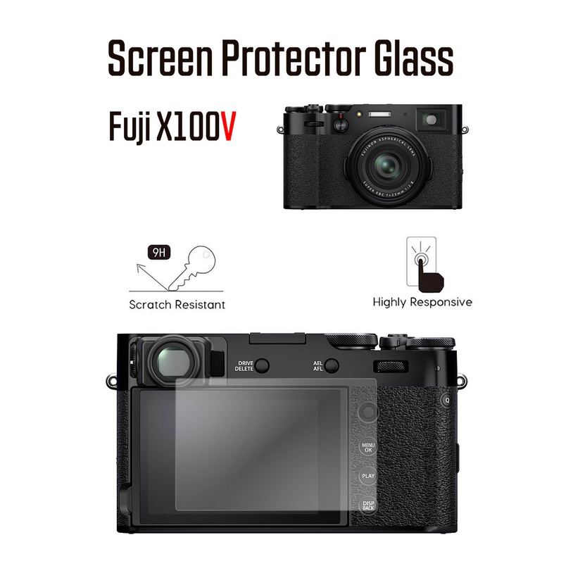 กระจกกันรอยหน้าจอ Fuji X100VI X100V XT5 XE4 XT4 JJC LCD Screen