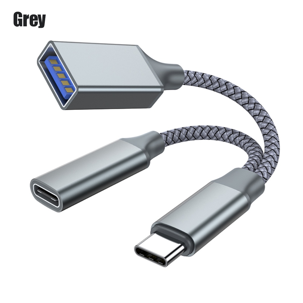 ร้อนแรง! Otg Cable Adapter 2In1 Male Female Usb Otg Power Cable Micro
