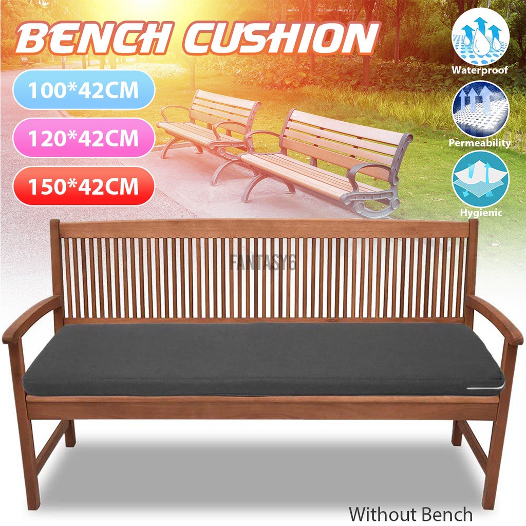 Patio Garden Bench Cushion (Without Benches) Waterproof Sponge Non Slip