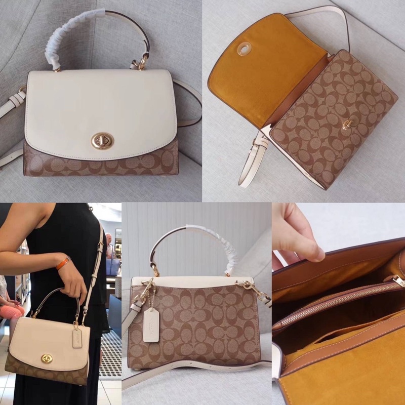 COACH TILLY TOP HANDLE SATCHEL WITH SIGNATURE CANVAS (COACH F76620