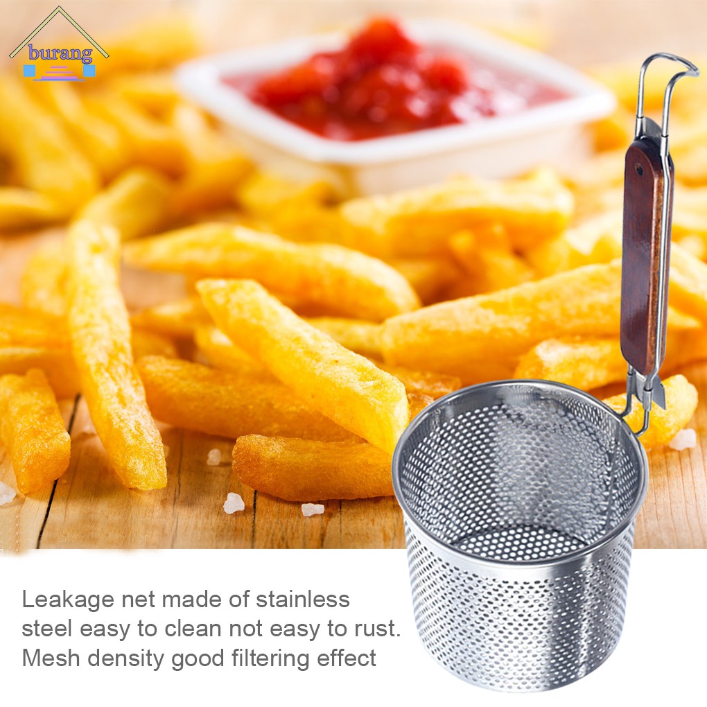 Heat Resistant Pasta Noodle Cooking Basket Mesh Strainer Hot Pot