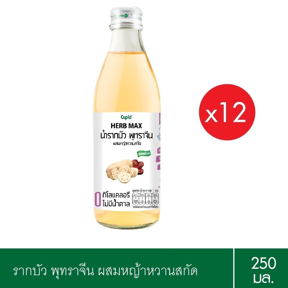 ผลิตภัณฑ์ใหม่ Cupid Herb Max เครื่องดื่ม รากบัว พุทราจีน ผสมหญ้าหวาน