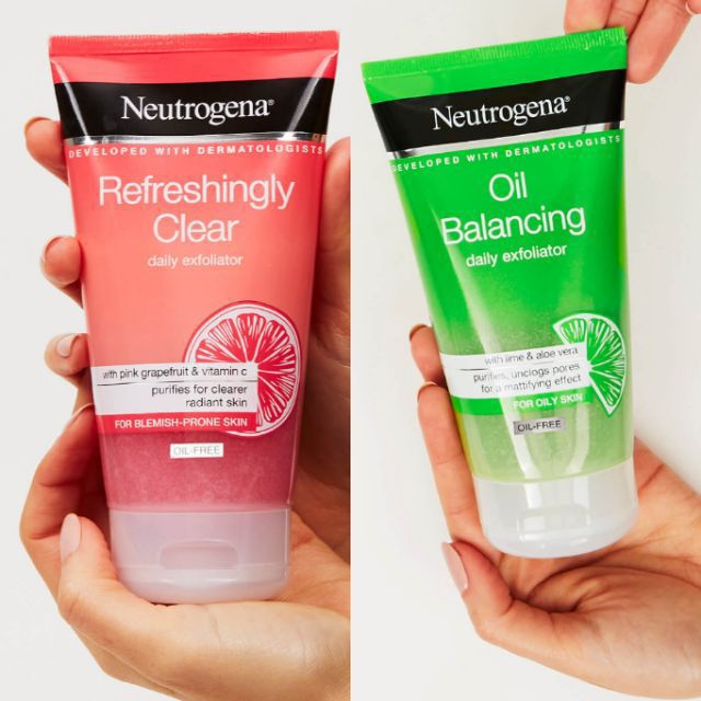 🇫🇷Neutrogena Visibly Clear Pink Grapefruit Daily Exfoliators & Face