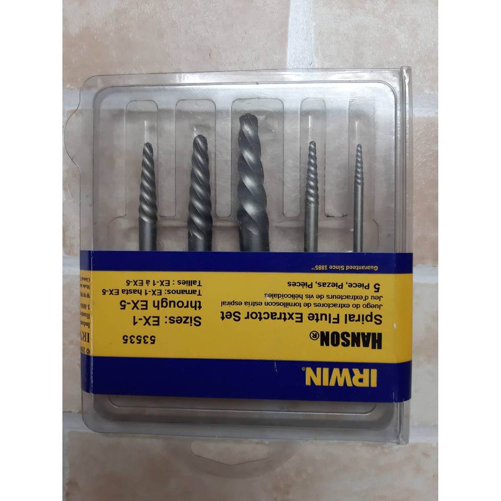 ถอนเกลียวซ้าย 5 ตัวชุด ยี่ห้อ IRWIN made in U.S.A คุณภาพสูง Shopee Thailand