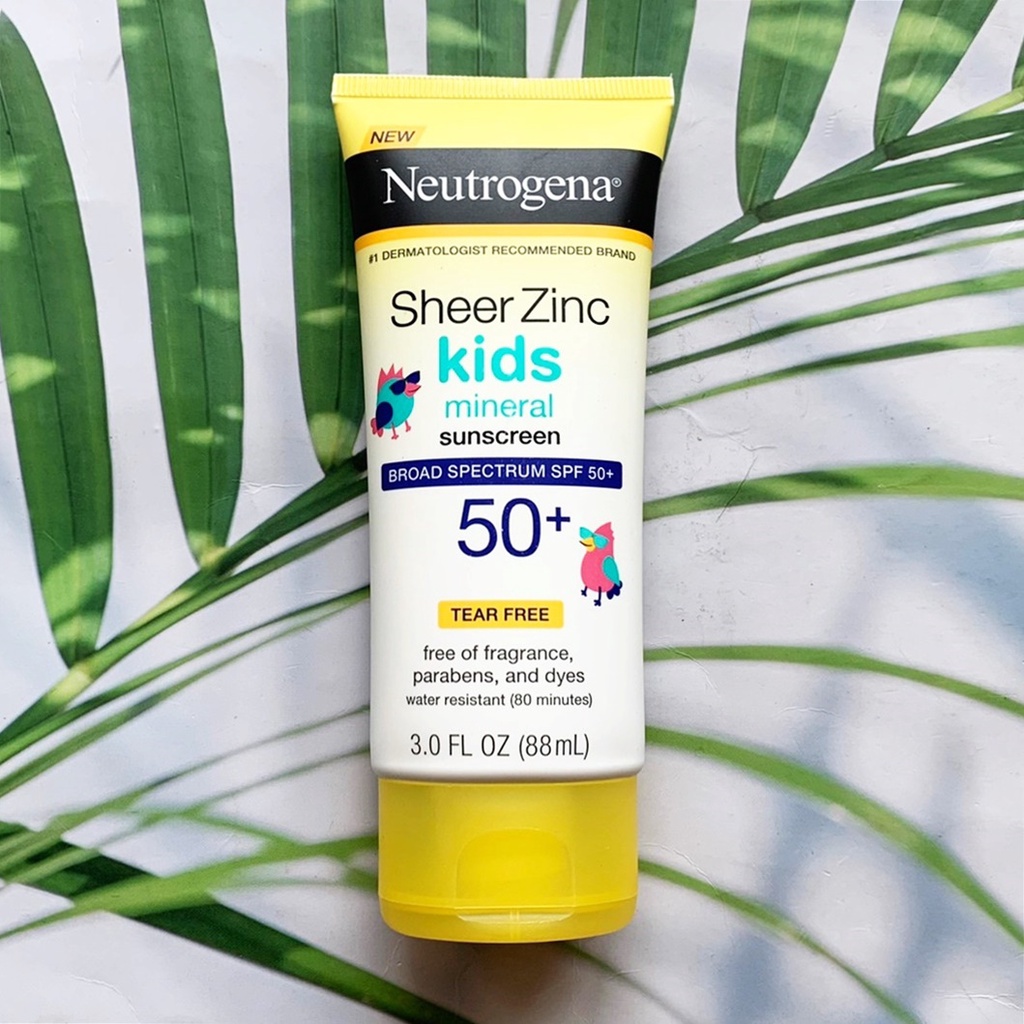 (Neutrogena®) Sheer Zinc Kids Mineral Sunscreen SPF 50+, 88 ml นูโทรจี