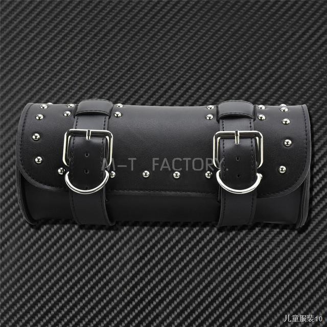 ♤Motorcycle Fork Tool Bags Storage Leather Travel Pouch Front Luggage