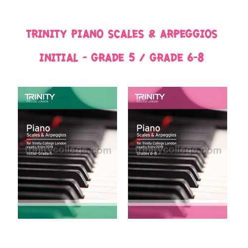หนังสือสอบสเกลเปียโน Trinity Piano Scales & Arpeggios เกรด Initial