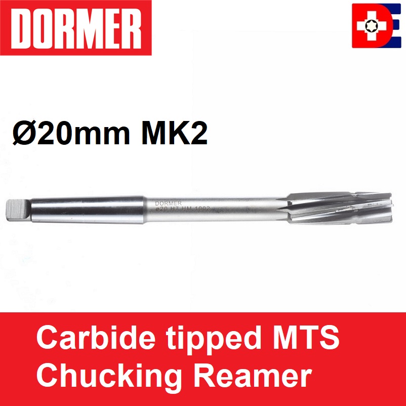 Dormer Series B411 คาร์ไบด์ Morse Taper Reamer 20 มม. Shopee Thailand