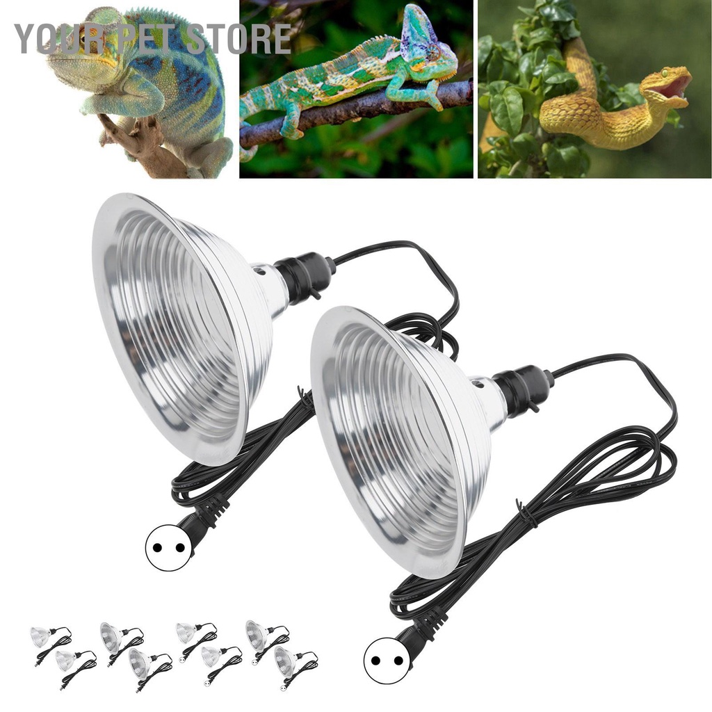 Your Pet Store แคลมป์หลอดไฟ อลูมิเนียม 110‐240V ถอดออกได้ สําหรับสัตว์