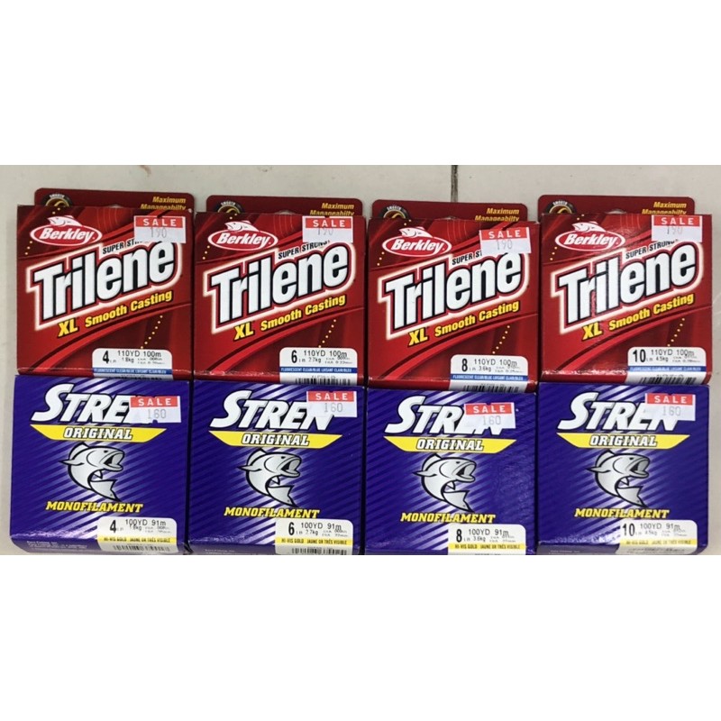 สายเอ็น Berkley Trilene XL และ สาย STREN ORIGINAL Shopee Thailand