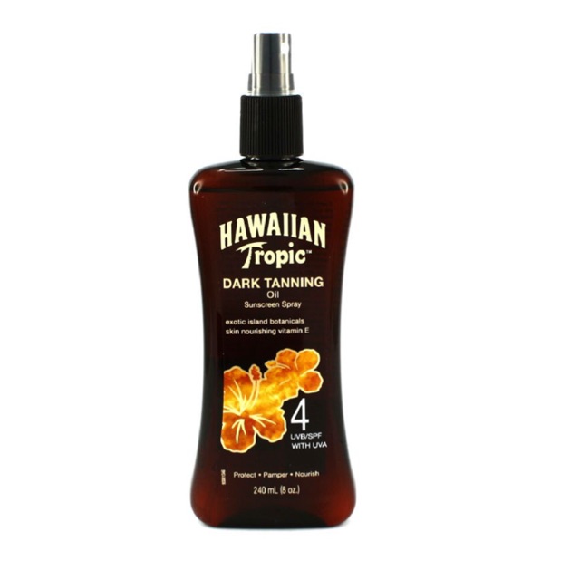 Hawaiian tropic dark tanning oil SPF 4 (240ml) Shopee Thailand