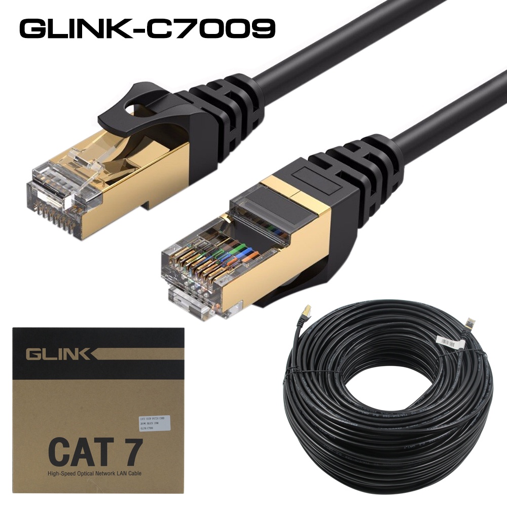Glink Cable Lan Cat7 Outdoor Network 10Gps สายแลนสำเร็จรูป