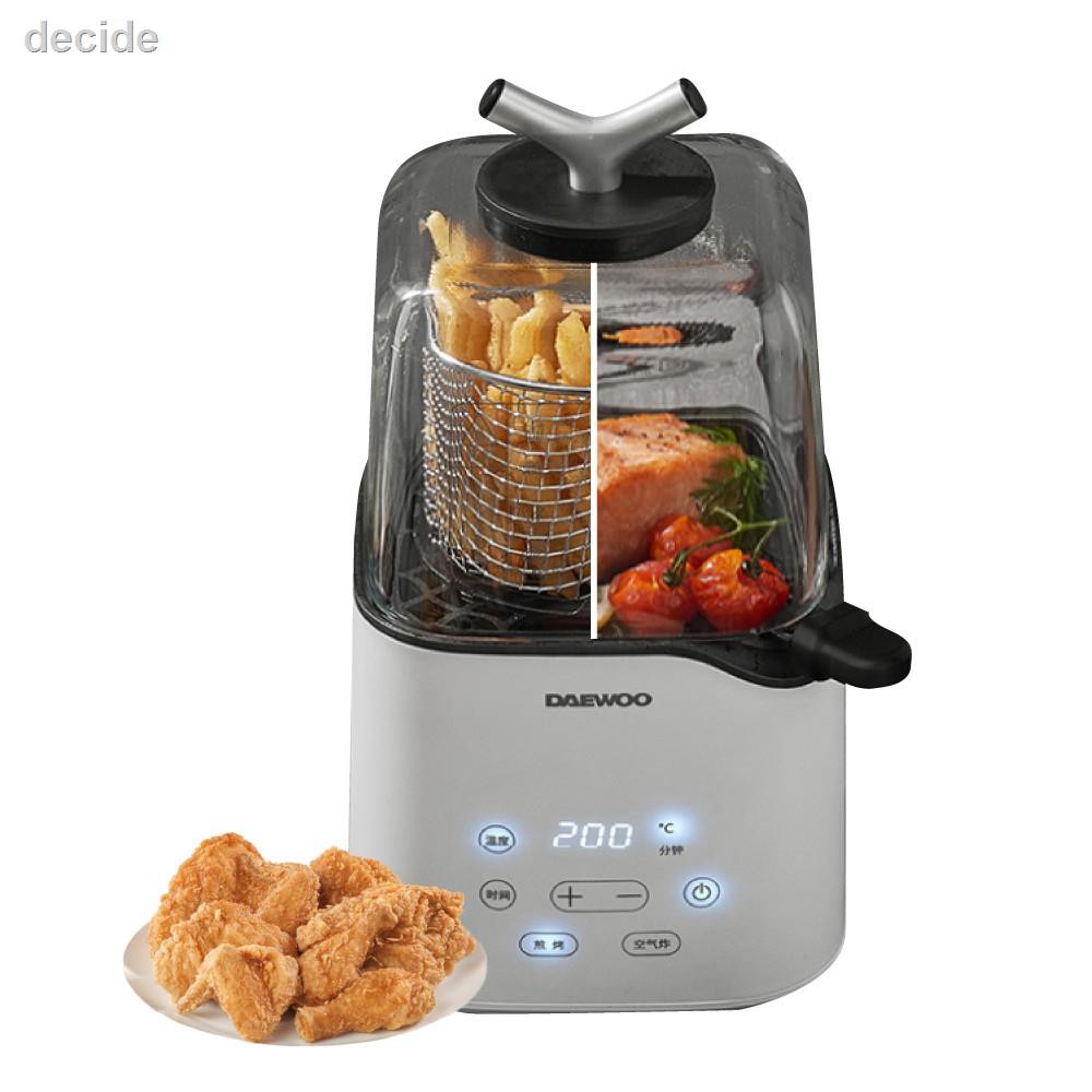 [เหลือ 1251 บ. โค้ด J5XKUHMA] DAEWOO Mini Air Fryer K3 หม้อทอด/ย่างไร้น้ำมัน แบบ 3 มิติ 360°30D