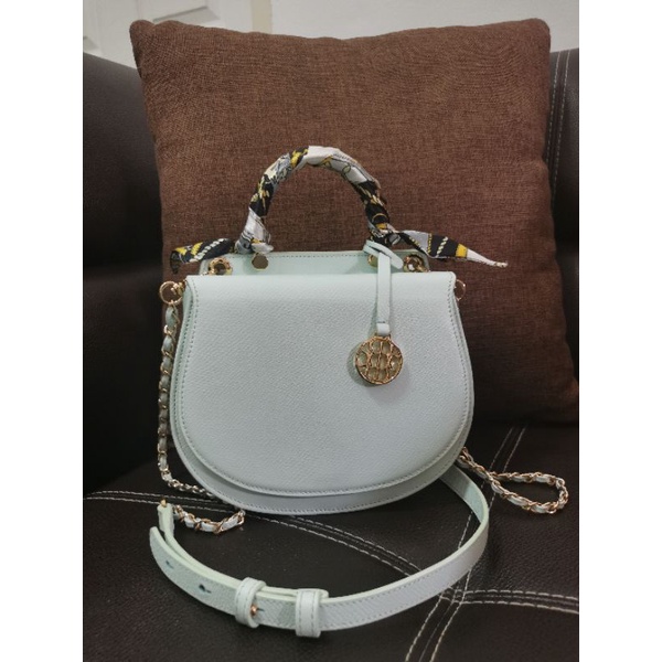 Reina bag รุ่น GFF มือสอง สีเขียวมินท์ Shopee Thailand