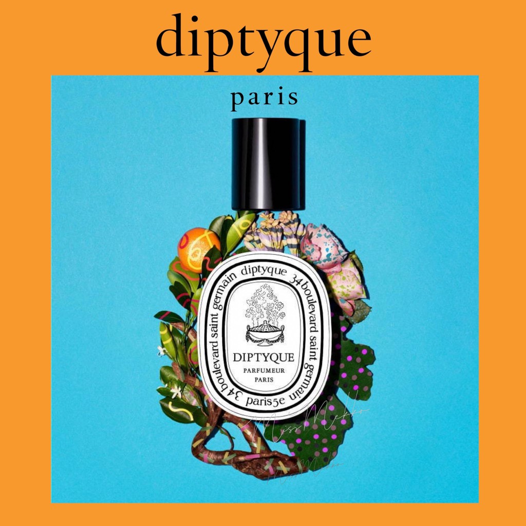 Diptyque Paris Perfume Orpheon / Fleur De Peau / Eau Rose / Geranium