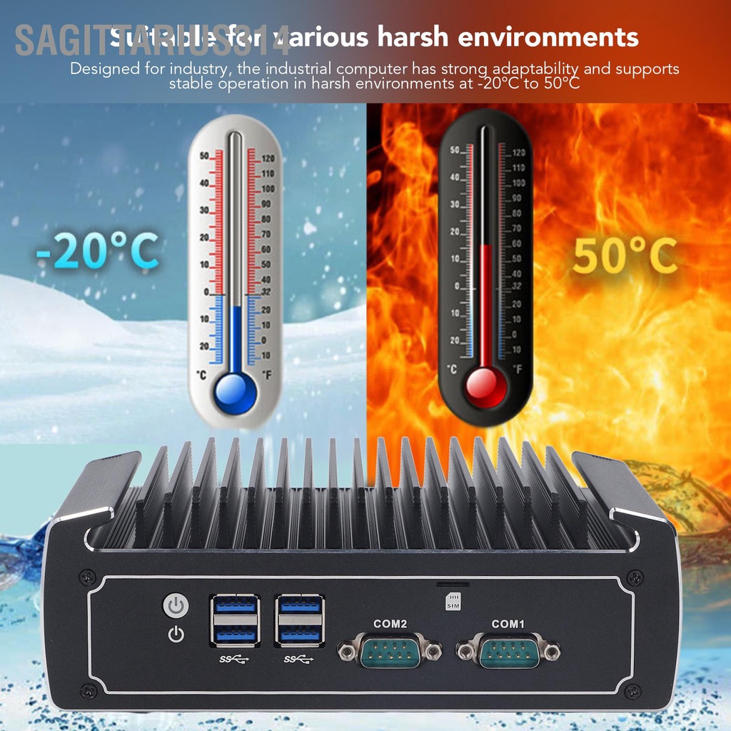 Sagittarius314 Mini PC Powerful 8G Storage 128G Memory Fanless Embedded