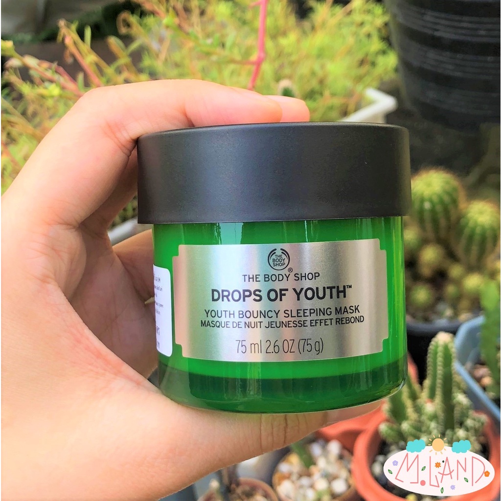[ฉลากไทย] The Body Shop Drops of Youth Bouncy Sleeping Mask 75ml