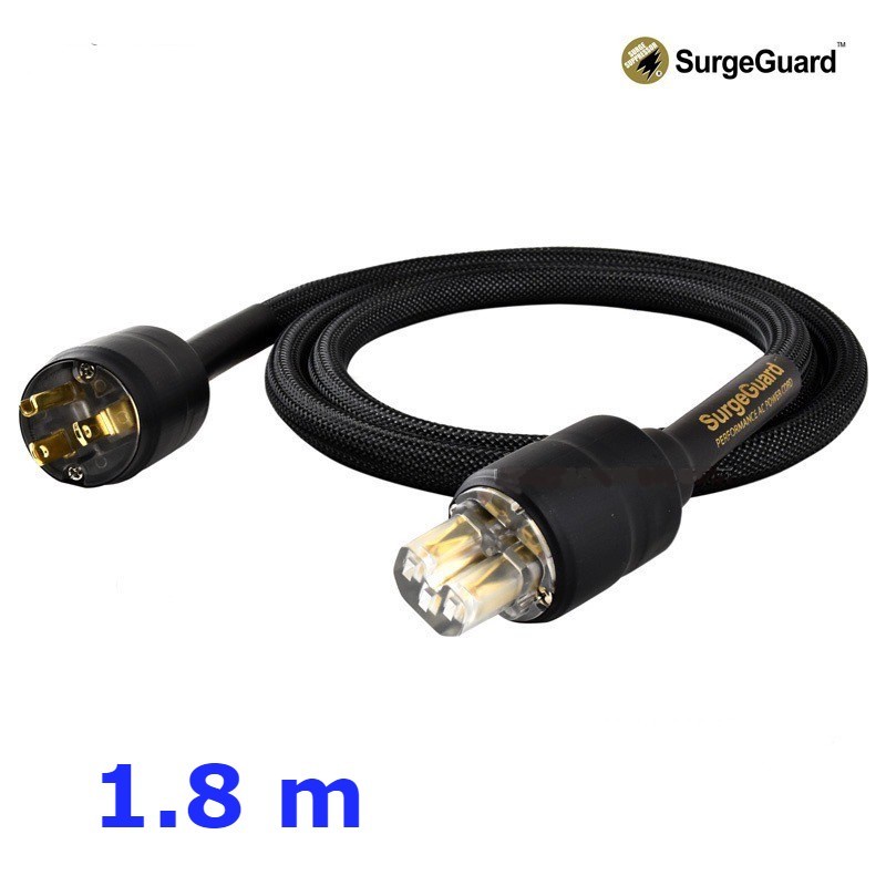 SurgeGuard AC Power Cord (Audio Grade) IEC Type Cyro 24K 1.8m. Shopee