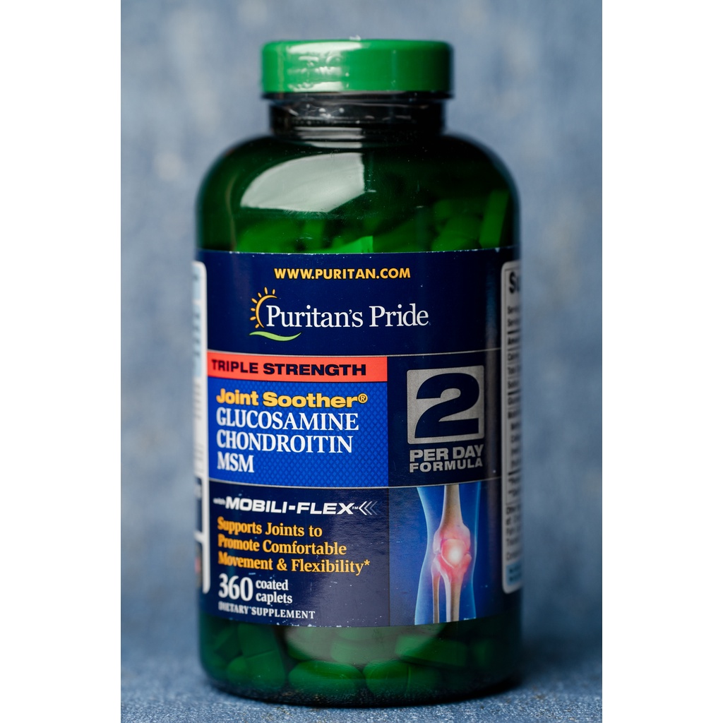 PURITAN'S PRIDE TRIPLE STRENGTH GLUCOSAMINE CHONDROITIN & MSM JOINT
