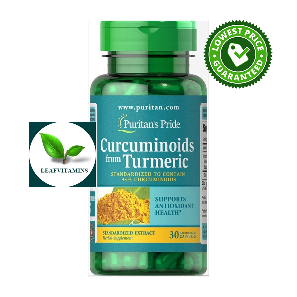 Puritan's Pride Curcuminoids 500 mg from Turmeric Standardized Extract