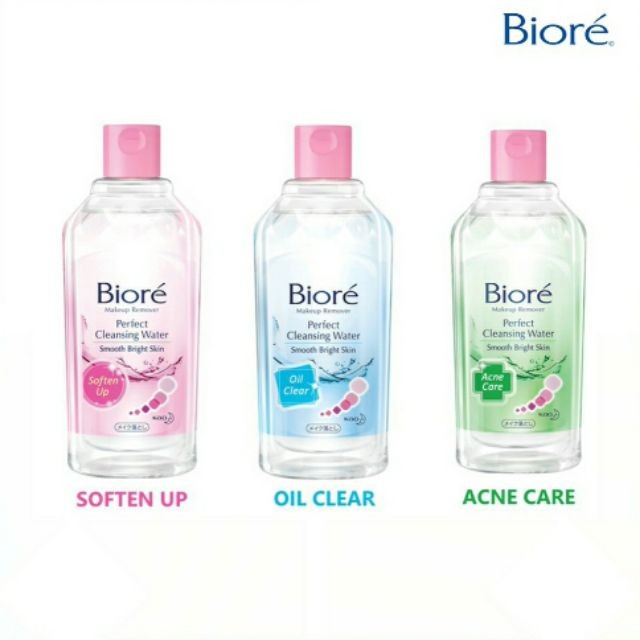 Biore makeup remover Perfect Cleansing Water Smooth Brightening Oil