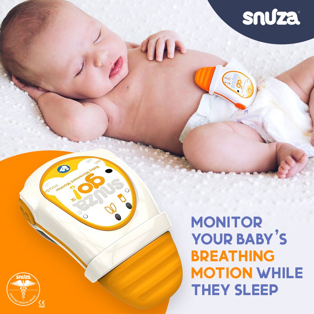 Snuza Go ลูกน้อยหยุดหายใจ! ตัวจับการหายใจของทารกตอนหลับ จะส่งเสียง