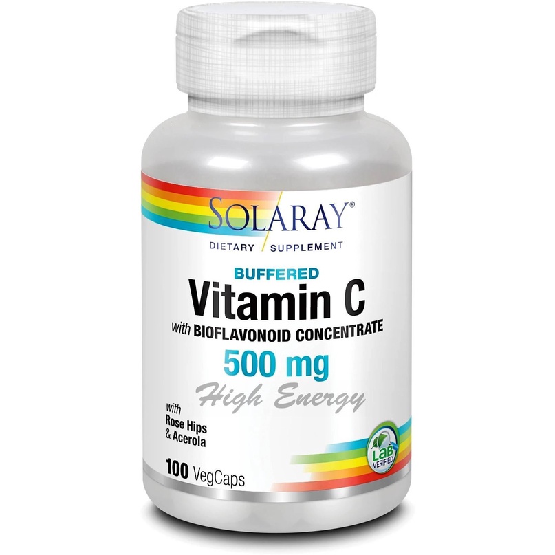 Solaray, Buffered Vitamin C with Bioflavonoid Concentrate 500 mg