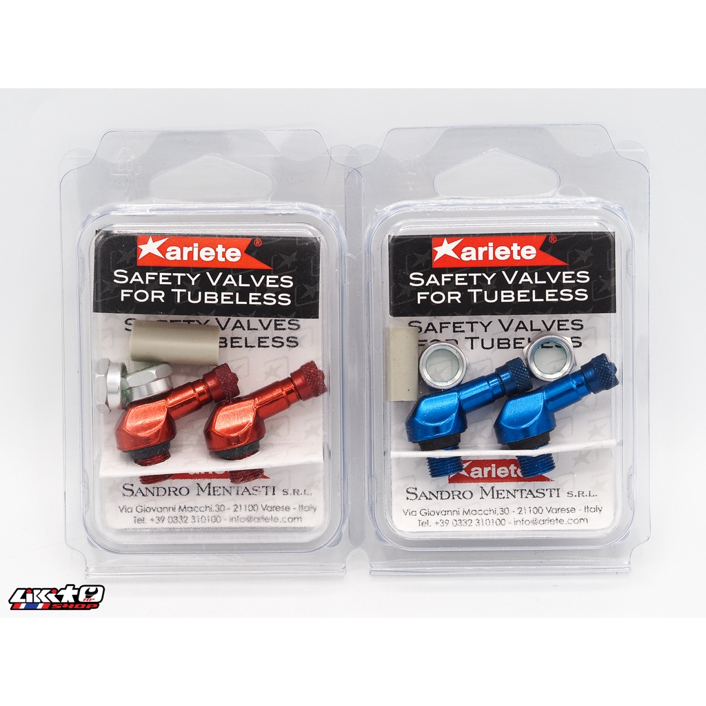 ariete 🇮🇪 จุ๊บลมขนาด 11.3mm. สีน้ำเงิน,แดง,ทอง(Made in italy) Shopee
