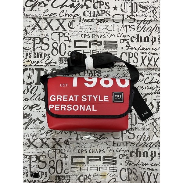 CPS CHAPS RED MESSENGER BAG กระเป๋าสะพาย ผ้าใบใหม่ ของแท้ 100