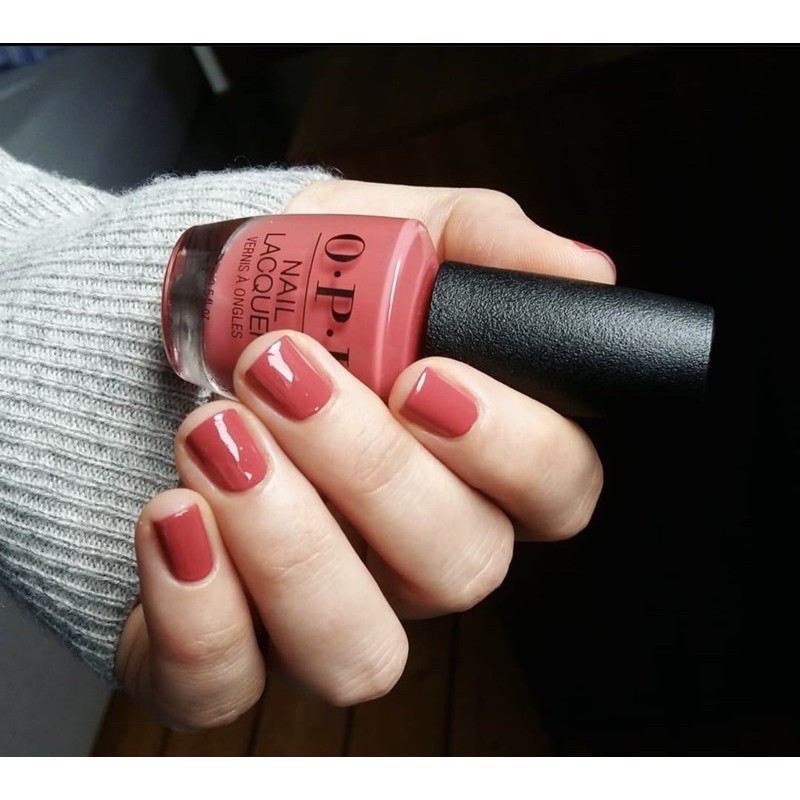 OPI My solar clock is ticking แดงอมน้ำตามอมส้มcoral 💯แท้ Shopee Thailand