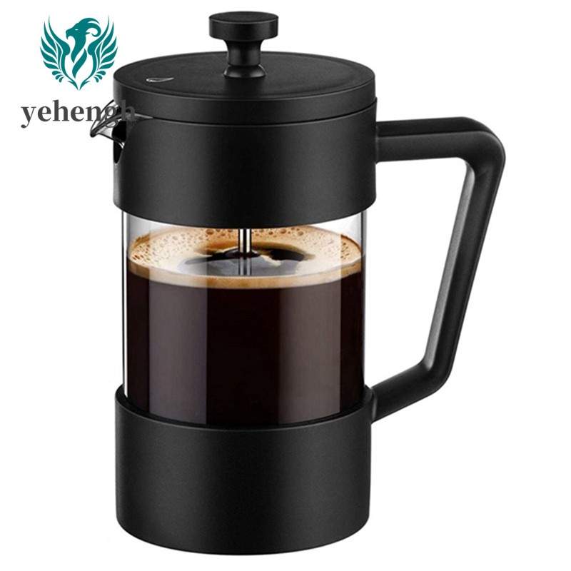 French Press Coffee & Tea Maker, Borosilicate Glass Coffee Press Shopee Thailand