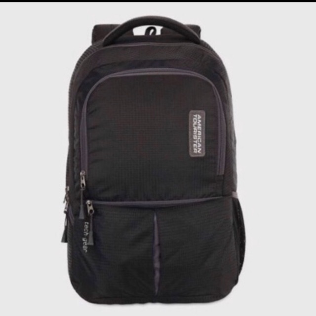 กระเป๋า AMERICAN TOURISTER Tech Gear Laptop Backpack สีดำ Shopee Thailand