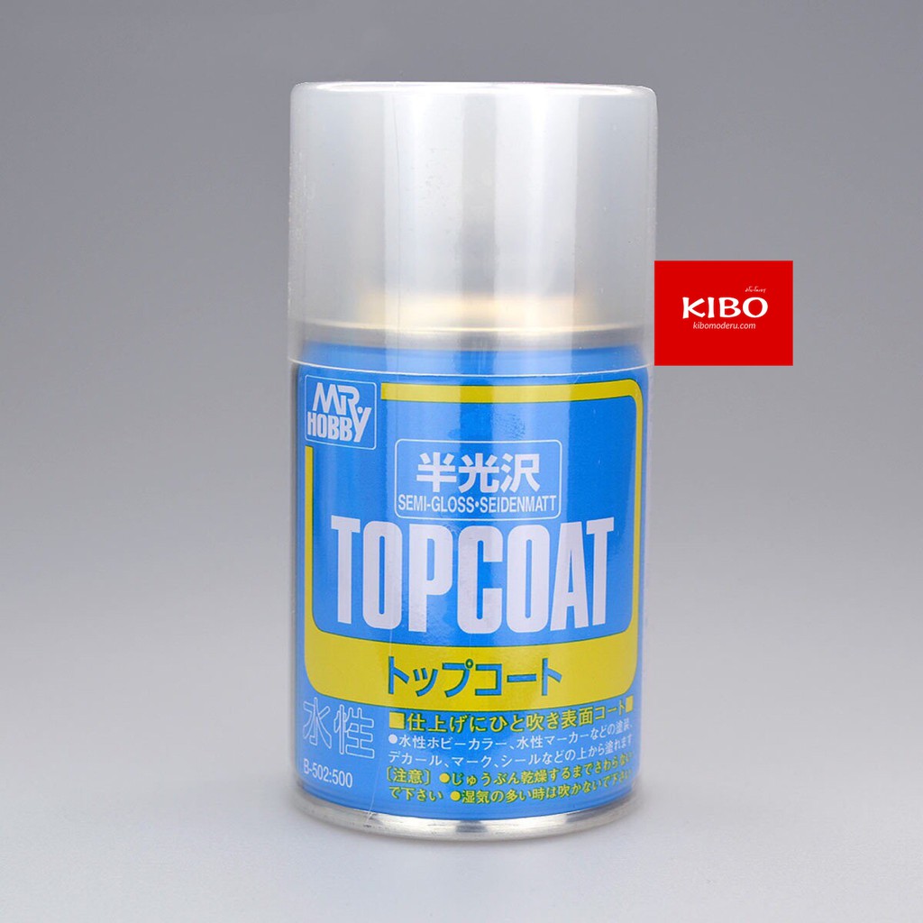 สเปรย์เคลือบกึ่งเงา สูตรน้ำ B502 MR TOP COAT SEMIGLOSS 100ml Shopee