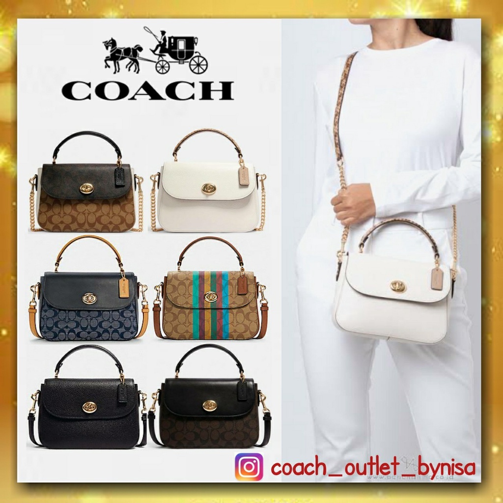 Coach MARLIE TOP HANDLE SATCHEL IN SIGNATURE Shopee Thailand