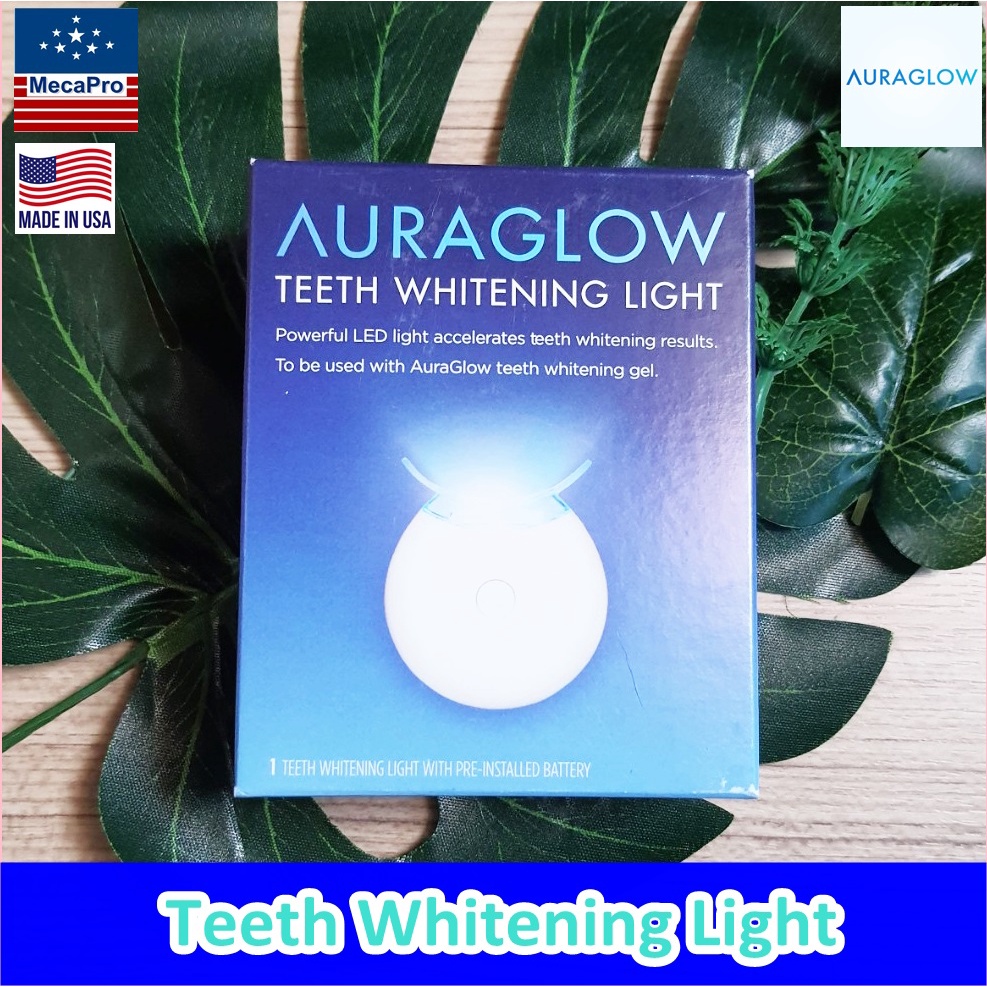 AuraGlow® Teeth Whitening Light ชุดฟอกฟันขาว เครื่องฟอกสีฟัน Shopee