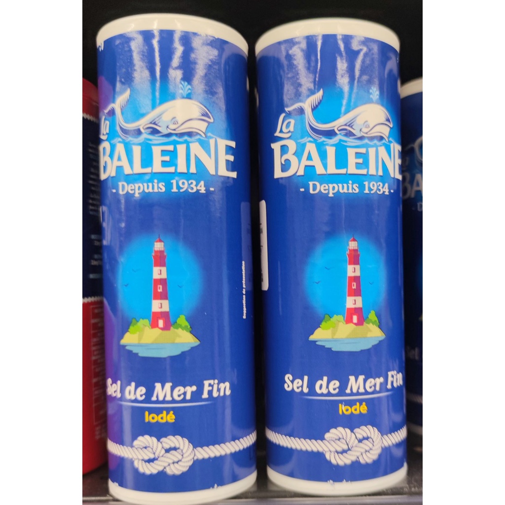 La BALEINE Fine Iodized Sea Salt เกลือทะเลป่นเสริมไอโอดีน ลาบาเลน 250g
